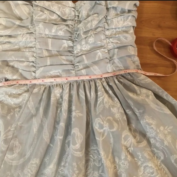 ✨ Blue Cinderella Gunne Sax Dress Ribbon🍒 - Picture 8 of 9
